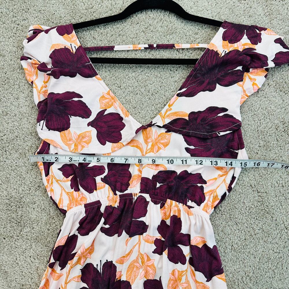 NEW Maaji Open Back Ruffle floral maxi dress NWT - Picture 8 of 9